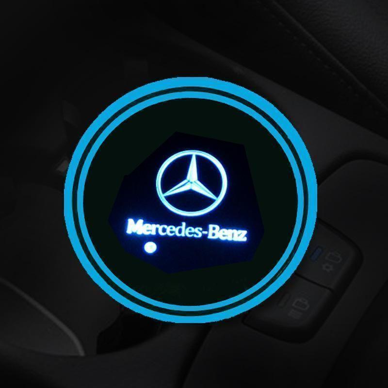 Hot Sale π50% OFF π7 Colors Led Car Logo Cup Lights up Holder(1 pair)