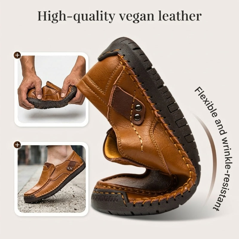 π 60% OFF! π Classic Menβs Slip-On Leather Shoes β Premium Calfskin, All-Day Comfort & Effortless Style