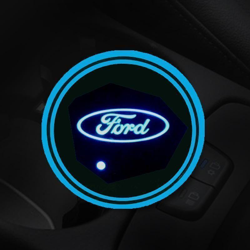 Hot Sale π50% OFF π7 Colors Led Car Logo Cup Lights up Holder(1 pair)