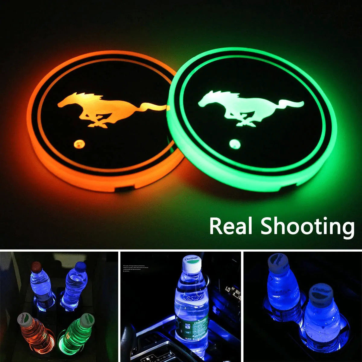 Hot Sale π50% OFF π7 Colors Led Car Logo Cup Lights up Holder(1 pair)