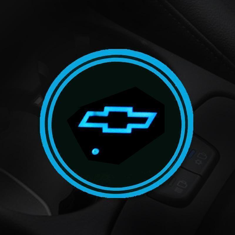 Hot Sale π50% OFF π7 Colors Led Car Logo Cup Lights up Holder(1 pair)