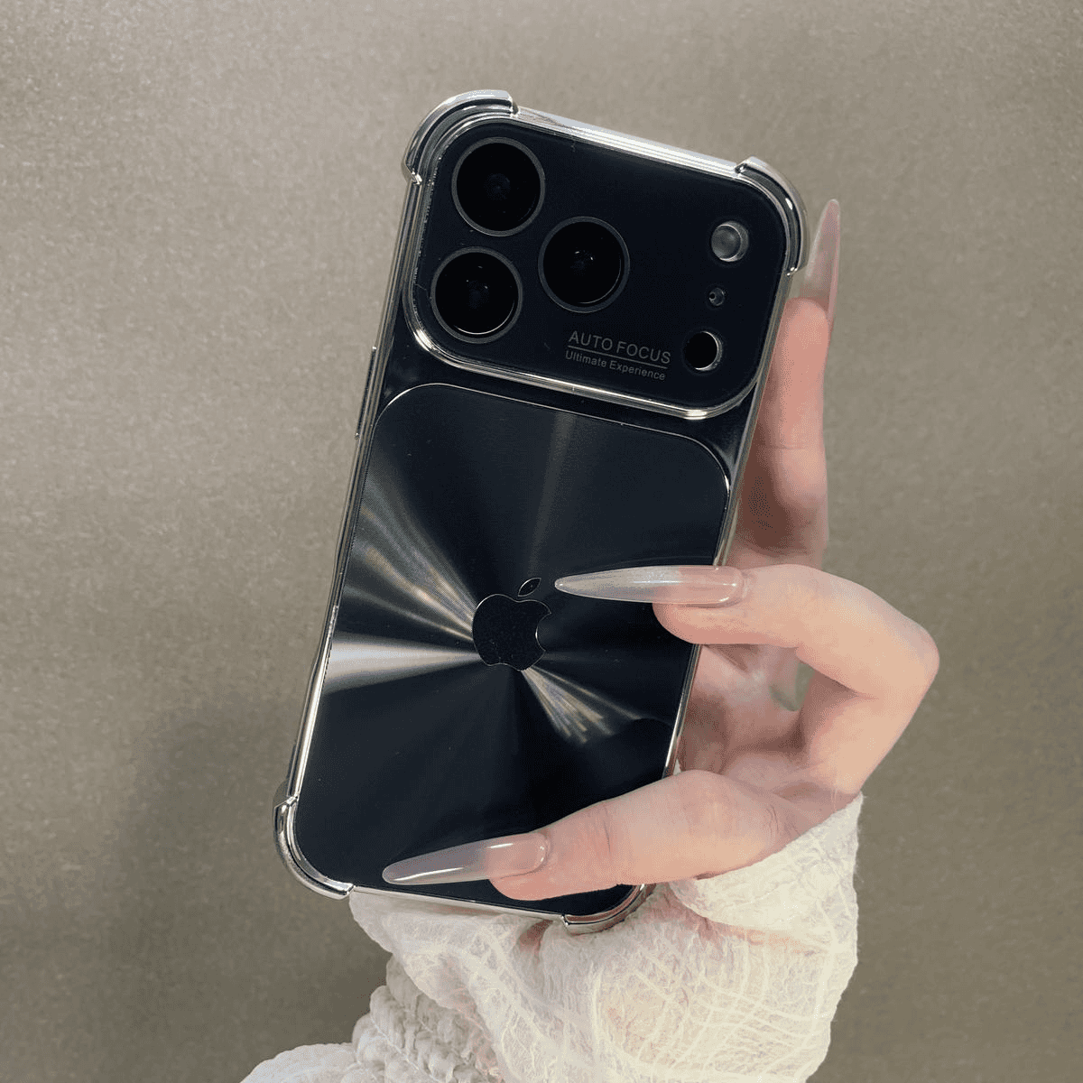 Full-size Shockproof Phone Case with AI button and CD Pattern for iPhone Series