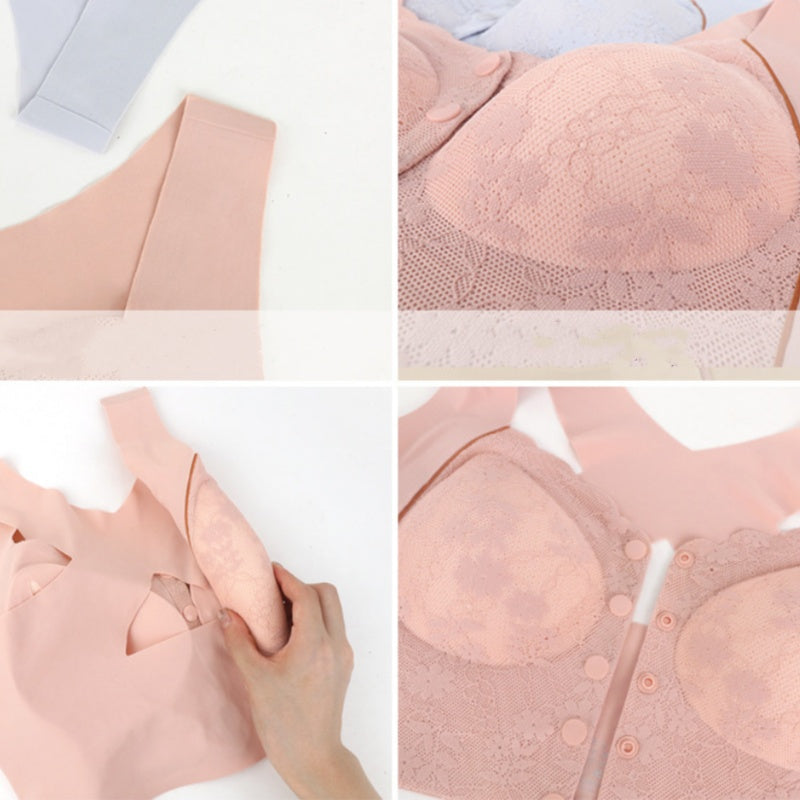 Women's Comfortable Wireless Front-Closure Bra